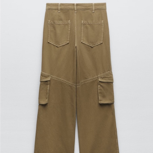 Zara cargo pants in light khaki - Picture 7 of 9